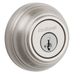 Kwikset 1-Cylinder Satin Nickel Deadboltimage