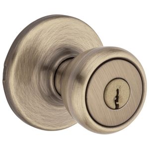 Kwikset Tylo Antique Brass Entry Knobimage
