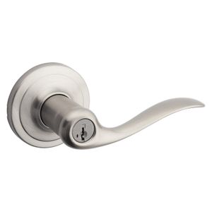 Kwikset Tustin Satin Nickel Entry Leverimage