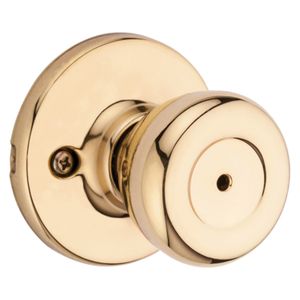Kwikset Tylo Polished Brass Privacy Locksetimage