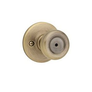 Kwikset Tylo Antique Brass Privacy Locksetimage