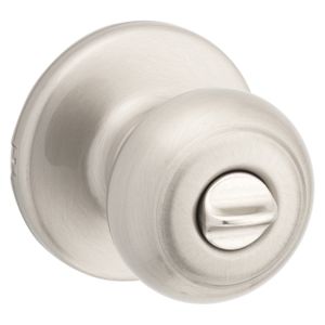 Kwikset Cove Satin Nickel Privacy Door Knobimage