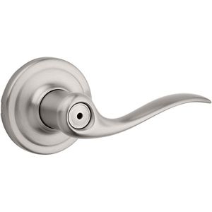 Kwikset Tustin Satin Nickel Privacy Leverimage