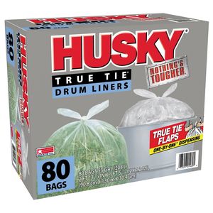Poly-America 55 gal. 1.2 mil Clear Drum Liner, 80-Packimage