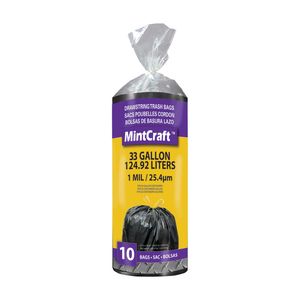 Vulcan 33 gal. Drawstring Trash Bags, 10-Countimage