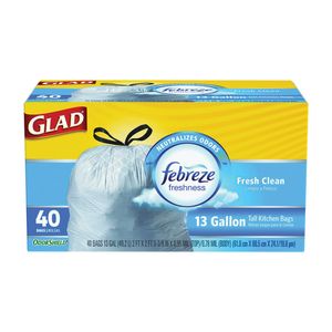 Glad 13 gal. Fresh Tall Kitchen Trash Bagsimage
