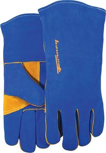 Forney Large Mens Heavy Duty Blue Welding Glovesimage