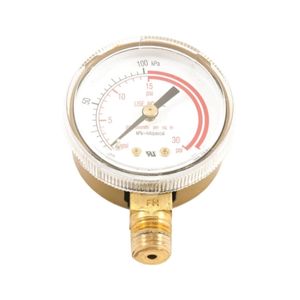 Forney 2 in. Acetylene Low Pressure Regulator Gauge, 0-30 PSIimage