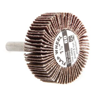 Forney 1-1/2 in. x 1/2 in. 80 Grit Mounted Flap Wheelimage