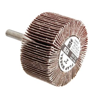 Forney 2 in. x 1 in. 120 Grit Mounted Flap Wheelimage