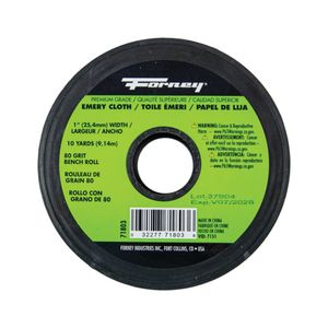 Forney 1 in. x 10 yd. 80 Grit Emery Cloth Bench Rollimage