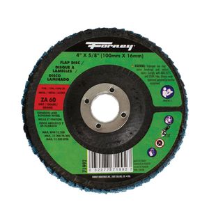 Forney 4 in. x 5/8 in. 60 Grit Type 29 Flap Discimage