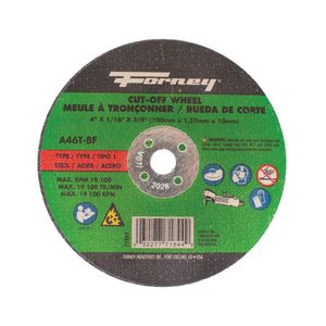 Forney 4 in. x 1/16 in. x 3/8 in. Metal Cut-Off Wheelimage