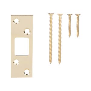 ProSource 1-1/4 in. x 3-5/8 in. Brass Security Strikeimage