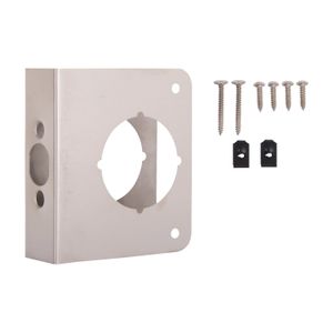 ProSource 4 in. x 4-1/2 in. Satin Nickel Door Reinforcerimage