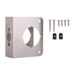 ProSource 4 in. x 4-1/2 in. Satin Nickel Door Reinforcerimage