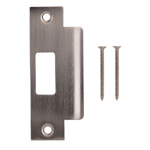 Prosource 4-7/8 in. Brushed Nickel Large Lip Strike Plateimage