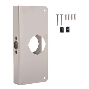 ProSource 4 in. x 9 in. Satin Nickel Door Reinforcerimage