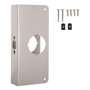 ProSource 4 in. x 9 in. Satin Nickel Door Reinforcerimage