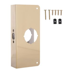 ProSource 4 in. x 9 in. Brass Door Reinforcerimage