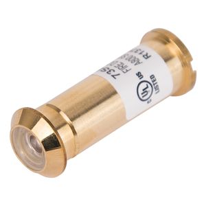 Prosource 160-Degree Wide Angle Brass Door Viewerimage