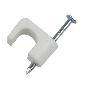 Gardner Bender 1/4 in. White Polyethylene Coaxial Cable Stapleimage