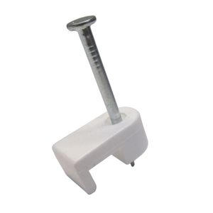Gardner Bender 3/16 in. White Low-Voltage Cable Stapleimage