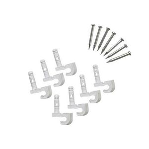 ClosetMaid White Wall Clips, 7-Packimage