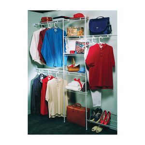ClosetMaid 5 ft. - 8 ft. Classic Style White Closet Organizer Kitimage