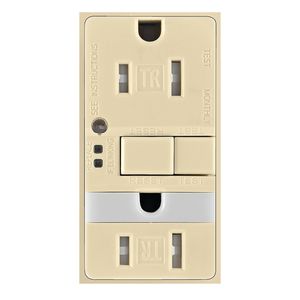 Eaton Wiring 15 AMP Ivory GFCI Receptacle with Nightlightimage