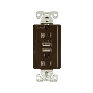 Eaton Wiring 15 AMP 125 V. Oil Rubbed Bronze USB Duplex Receptacleimage