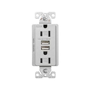 Eaton Wiring 15 AMP 125 V Duplex USB Receptacleimage