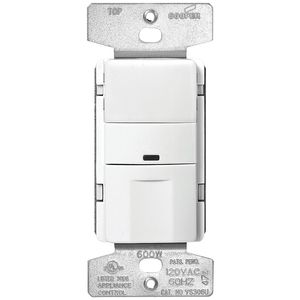 Eaton Wiring White 1-Pole 3-Way Motion Sensor Switchimage