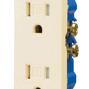 Eaton Wiring 15 AMP 125 V. Duplex Receptacle, Light Almondimage