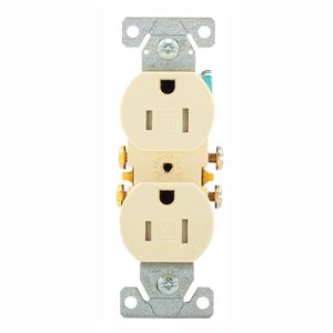 Eaton Wiring Light Almond Duplex Receptacleimage