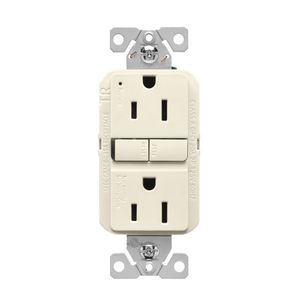 Eaton Wiring 15A 125V Tamper Resistant Self-Test GFCI Receptacle, Light Almondimage