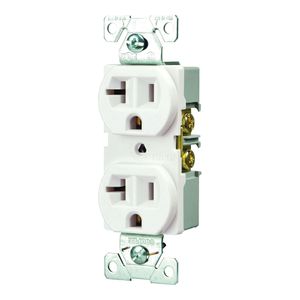 Eaton Wiring 20 A Commercial 3-Wire White Duplex Receptacleimage