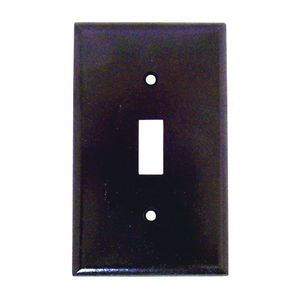 Eaton Wiring 1-Gang Brown Toggle Wallplateimage