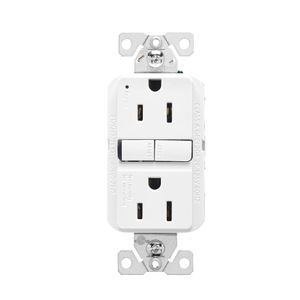 Eaton Wiring 15 AMP 125 V. White GFCI Receptacleimage