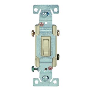 Eaton Wiring 3-Way Quiet Grounding Toggle Switch, Ivoryimage