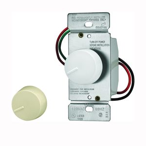 Eaton Wiring RI306P-VW-K2 3-Way Rotary Dimmer Switchimage