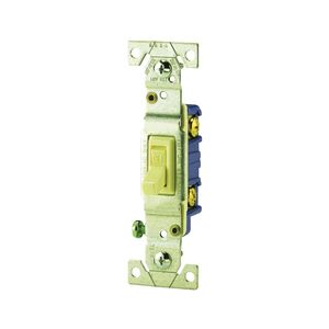 Eaton Wiring 1-Pole Quiet Grounded Toggle Switch, Ivoryimage