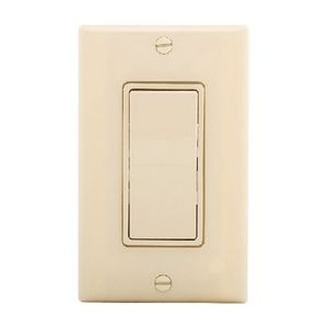 Eaton Wiring 15 Amp Single Pole Decorator Rocker Switch, Ivoryimage