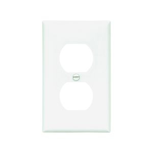 Eaton Wiring 1-Gang Duplex Receptacle Wallplate, Whiteimage