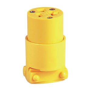 Eaton Wiring 20A 125V Yellow Vinyl Electrical Connectorimage