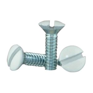 Eaton Wiring 6-32 x 1/2 in. White Wallplate Screwsimage