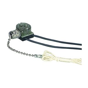 Eaton Wiring Single Pole Pull Chain Canopy Switch with Bell Endimage