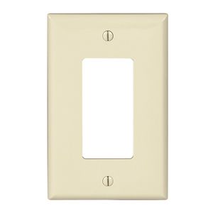 Eaton Wiring 1-Gang Light Almond Decorative Wallplateimage