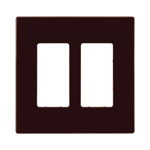 Eaton Wiring 2-Gang Mid-Size Decorator Wallplate, Oil-Rubbed Bronzeimage