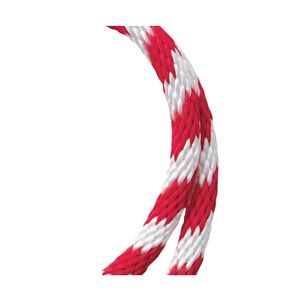 Baron Mfg 3/8 in. x 140 ft. Red and White Smooth Braided Polypropylene Ropeimage